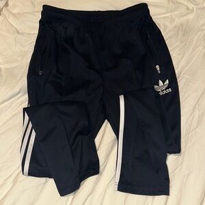 Adidas Blue and White Sweatpants Relaxed Fit Joggers